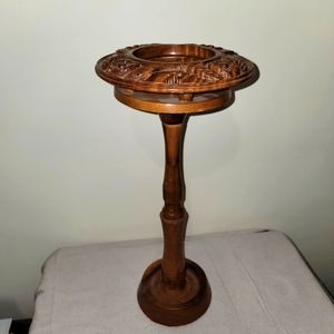 COPY - Vintage Wooden Ashtray Stand/Plant Holder Two Piece